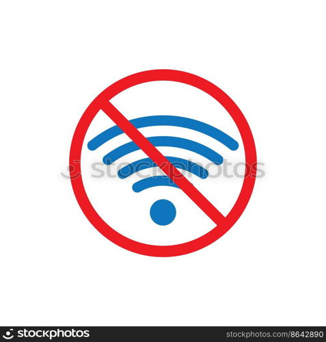 locked wifi signal icon vector illustration symbol design