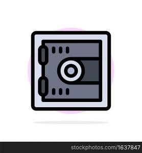 Locker, Lock, Motivation Abstract Circle Background Flat color Icon