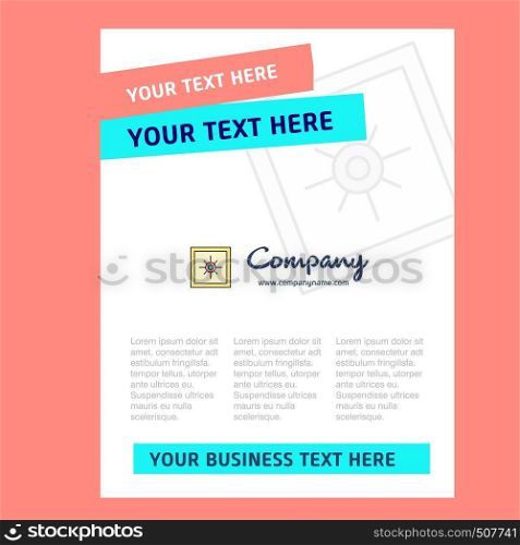 Locker Title Page Design for Company profile ,annual report, presentations, leaflet, Brochure Vector Background