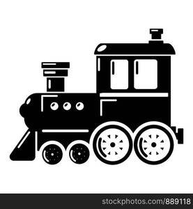 Locomotive icon. Simple illustration of locomotive vector icon for web. Locomotive icon, simple style