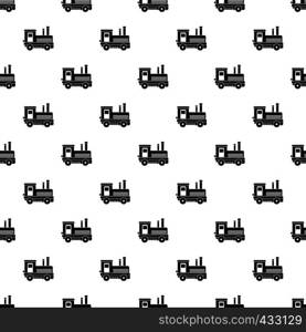 Locomotive pattern seamless in simple style vector illustration. Locomotive pattern vector