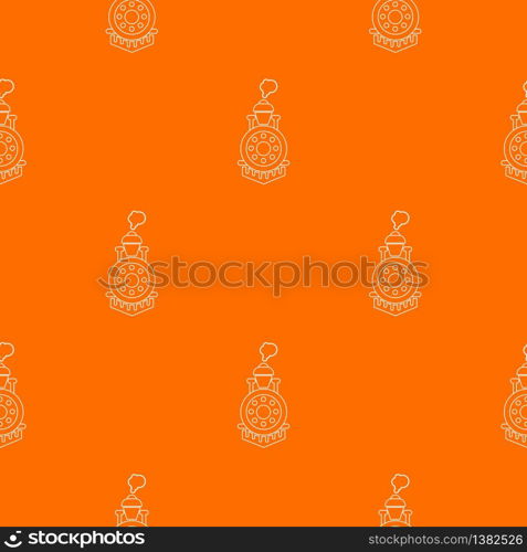 Locomotive pattern vector orange for any web design best. Locomotive pattern vector orange