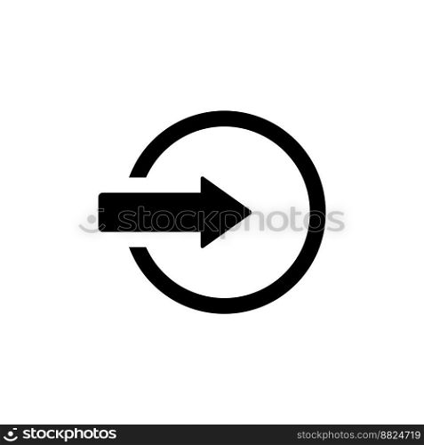 Log-in icon vector design templates on white background