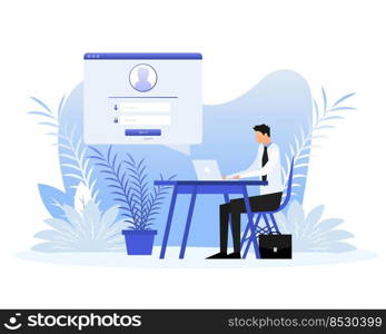 Log in people. Isometric vector illustration. Illustration with sign in people for mobile app design.. Log in people. Isometric vector illustration. Illustration with sign in people for mobile app design