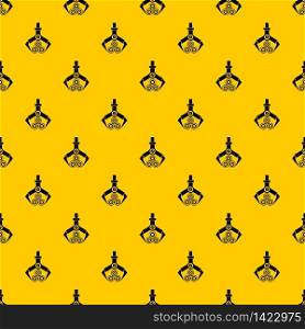 Log loader pattern seamless vector repeat geometric yellow for any design. Log loader pattern vector
