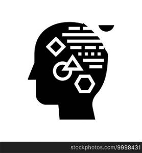 logic philosophy glyph icon vector. logic philosophy sign. isolated contour symbol black illustration. logic philosophy glyph icon vector illustration
