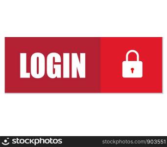 login button. login icon on white background. flat style. login symbol for your web site design, logo, app, UI. login sign.