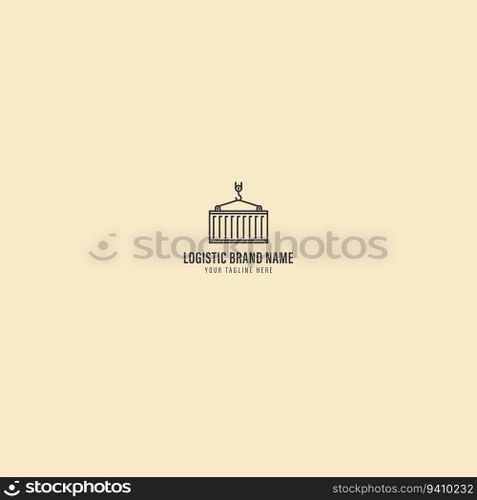 logistic logo vector