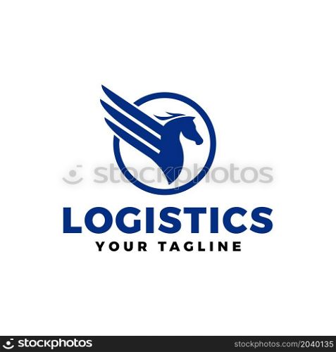 logistic logo vector design illustration