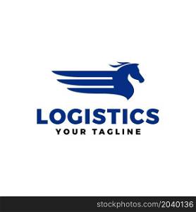 logistic logo vector design illustration
