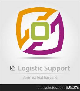 Logistic support business icon for creative design work. Logistic support business icon