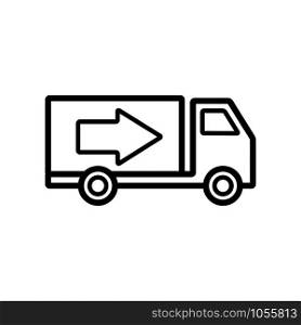 logistic - truck icon vector design template