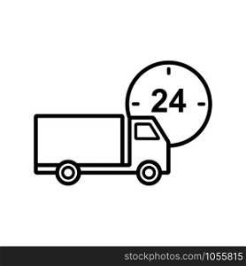 logistic - truck icon vector design template