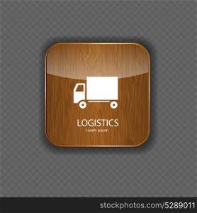 Logistics wood application icons