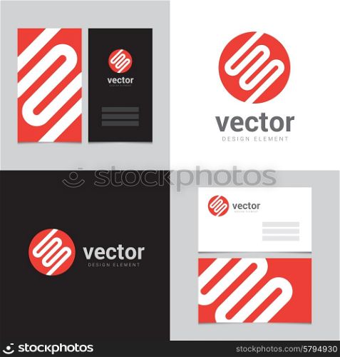 Logo 04. Vector graphic design elements for brand identity.