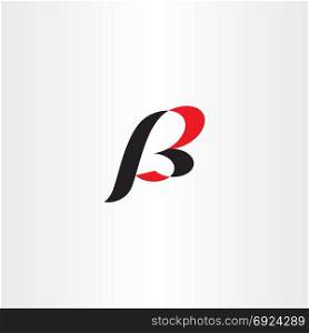 logo b black red icon letter symbol element