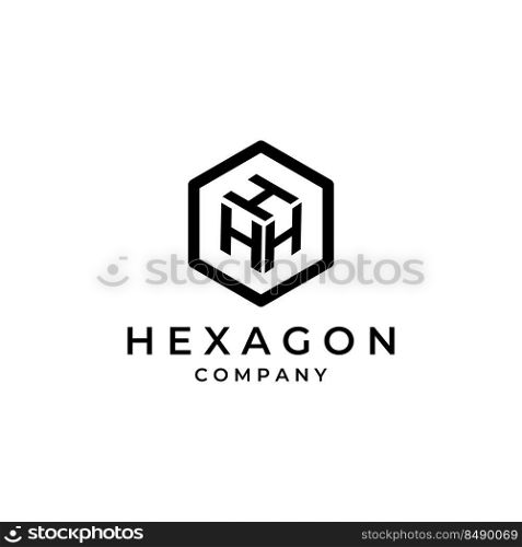 Logo box hexagon or cube and technology hexagon logo creative simple logo.By using modern illustration editing.