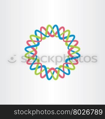 logo business circle tech icon colorful