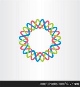 logo business circle tech icon colorful
