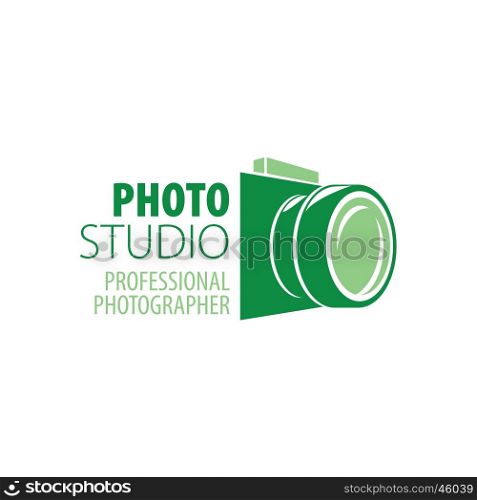 logo camera the photographer. template design logo photo studio. Vector illustration of icon