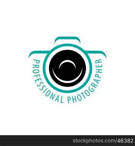 logo camera the photographer. template design logo photographer. Vector illustration of icon
