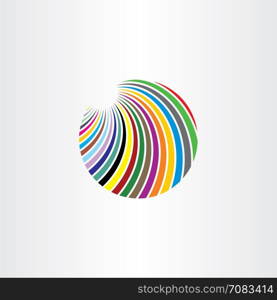 logo colorful circle abstract vector