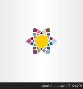 logo colorful star icon symbol element design