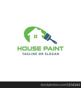 Logo design concept related to house renovation or house painting