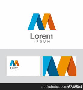 Logo design element with business card template 14