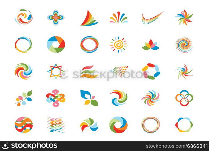 logo design elements set