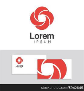 Logo design elements with business card template - 29