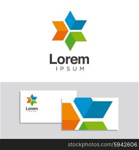 Logo design elements with business card template - 30