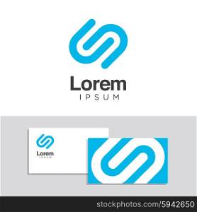 Logo design elements with business card template - 31