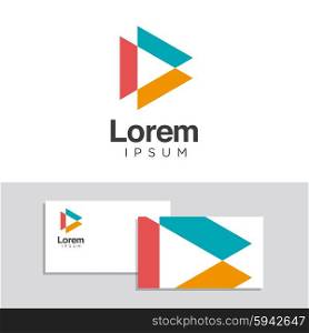 Logo design elements with business card template - 34