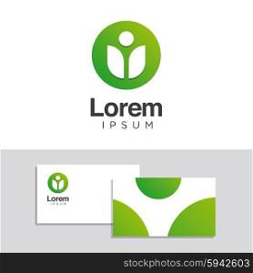 Logo design elements with business card template - 35