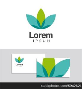 Logo design elements with business card template - 37