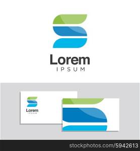 Logo design elements with business card template - 39
