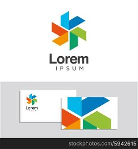 Logo design elements with business card template - 39
