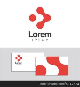 Logo design elements with business card template - 40