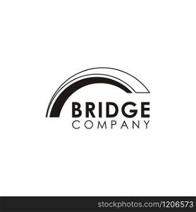Logo design related to bridge or gate, flat design