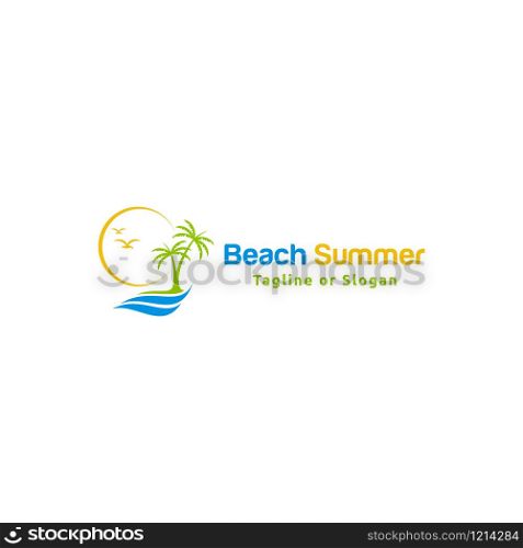 Logo design related to Holiday, summer trip or beach destination