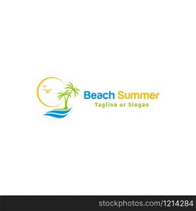 Logo design related to Holiday, summer trip or beach destination
