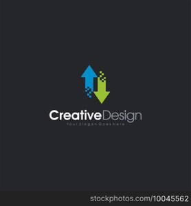 logo design up   down
