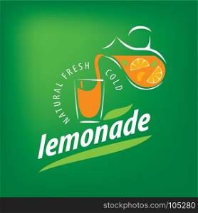 logo for lemonade. Vector icon for drinks and lemonades citrus