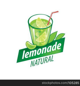 logo for lemonade. Vector icon for drinks and lemonades citrus