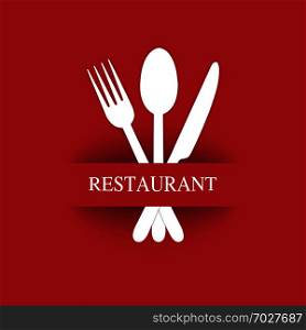 Logo for the decoration of the menu of the restaurant gastroservice or catering