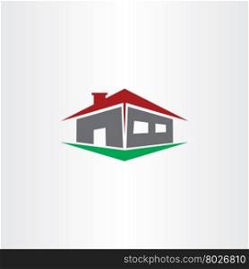 logo house real estate vector icon sign