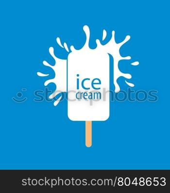 logo ice cream. ice cream logo design template. Vector illustration