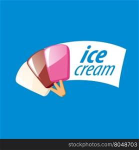 logo ice cream. ice cream logo design template. Vector illustration
