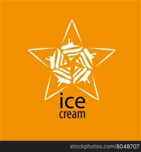 logo ice cream. ice cream logo design template. Vector illustration